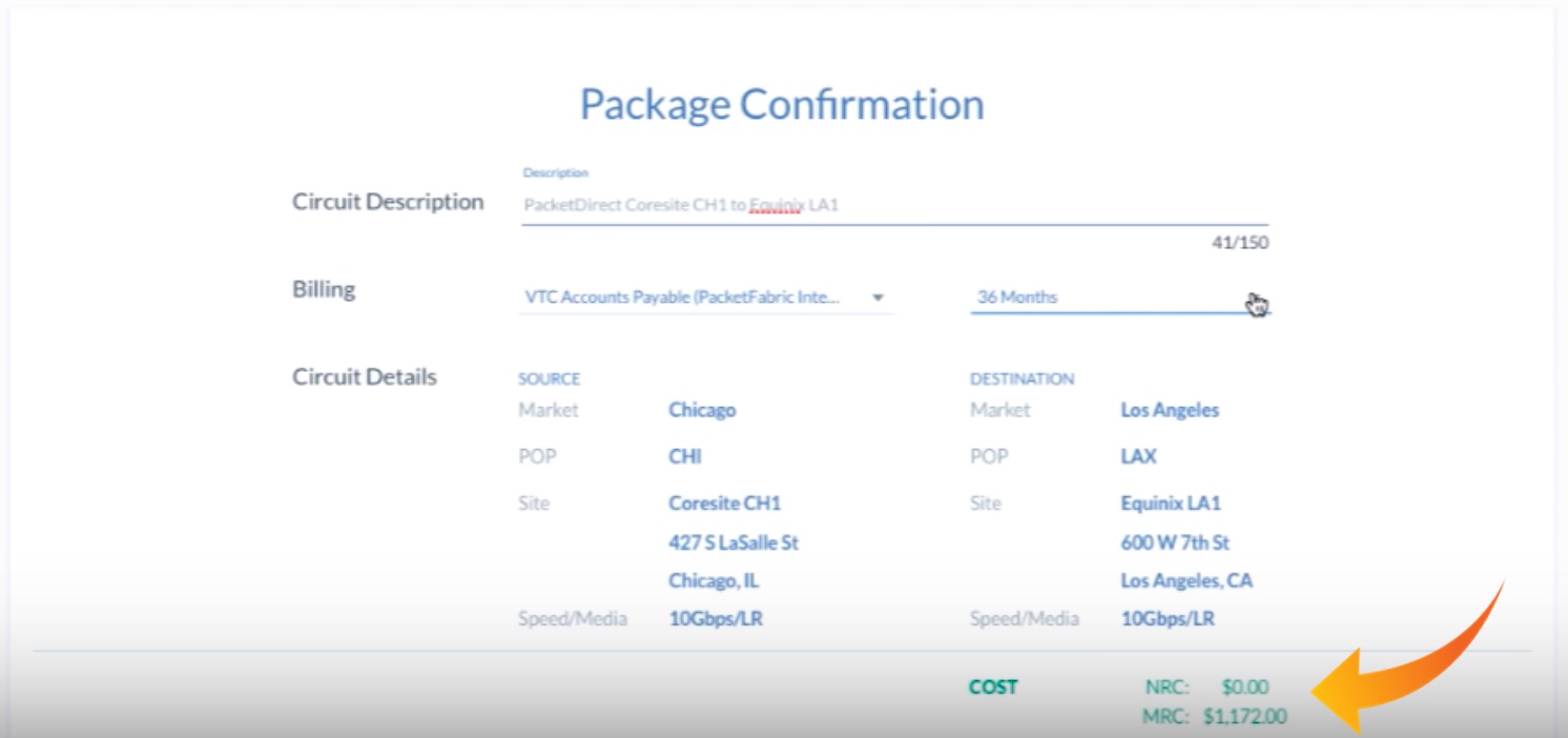 Package Confirmation